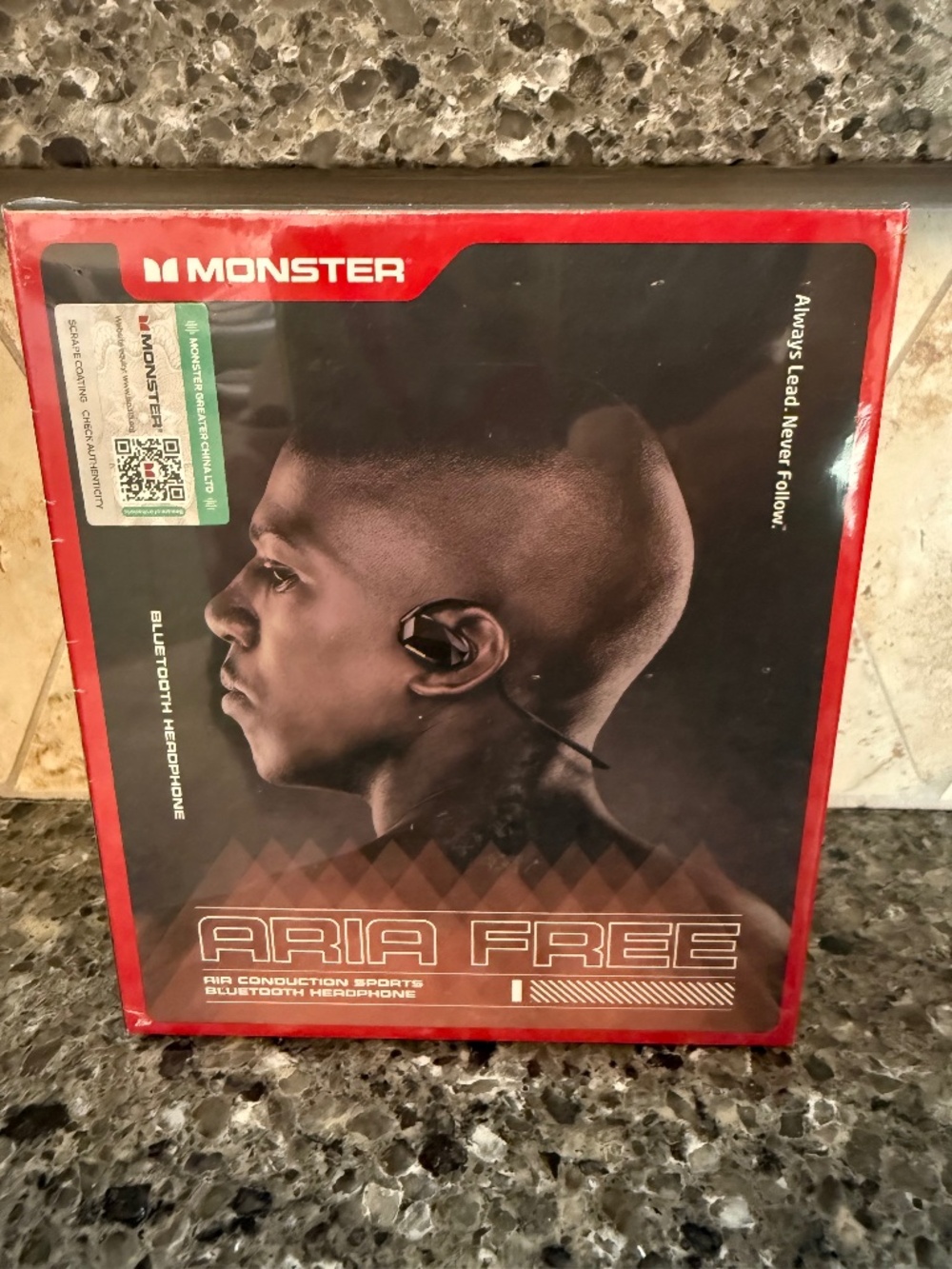 Monster Aria Free Open Ear Headset Air Conduction Bluetooth 5.3 Built-in Mic 8H